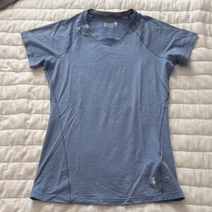 Smartwool merino wool Short Sleeve Top blue